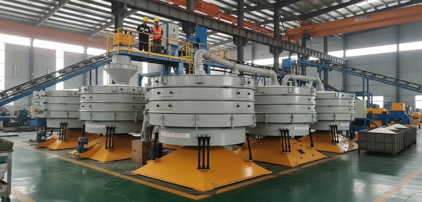 PVC粉末又“抱團”停機？銀星圓形搖擺篩一招破解，效率提升超60%